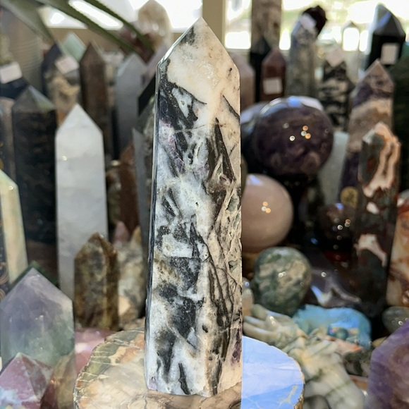 Sphalerite Crystal Tower With Druzy! - Picture 8 of 9